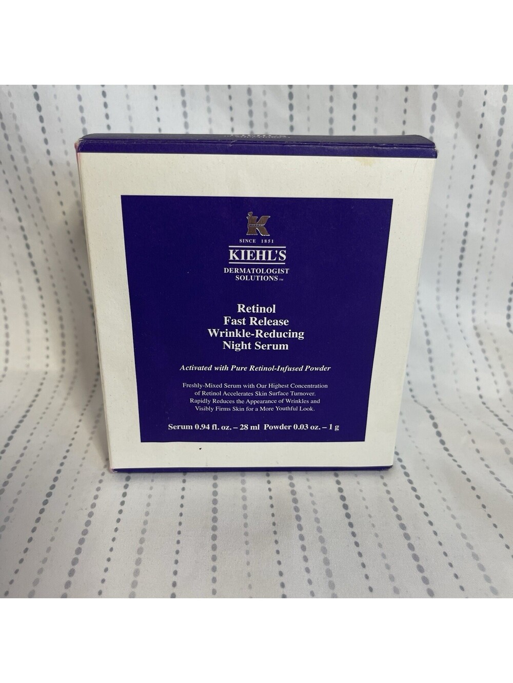 Kiehl’s Retinol Fast Release Wrinkle Reducing Night Serum NEW IN BOX TSW13R